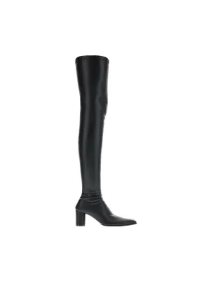 Thigh-High Leather Boots
