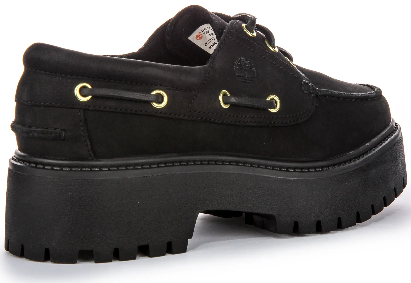 Timberland Stone Street Boat Shoe A6Ave In Black For Women
