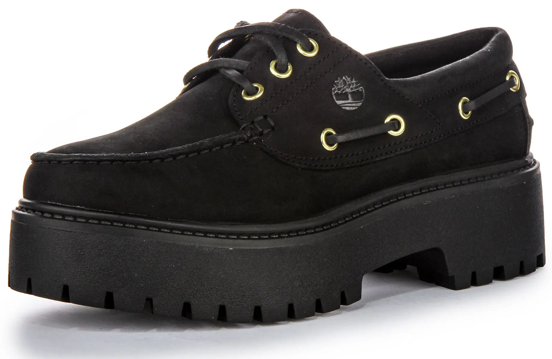 Timberland Stone Street Boat Shoe A6Ave In Black For Women