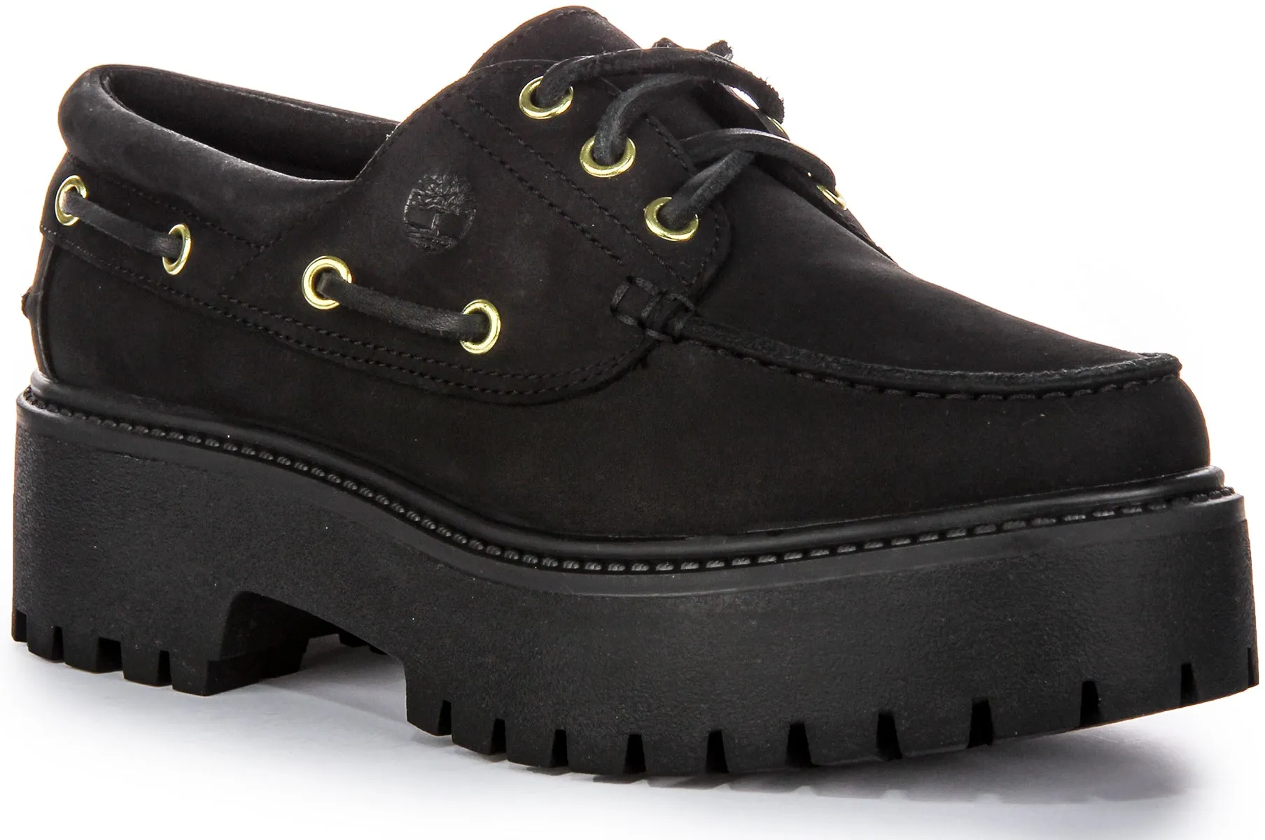 Timberland Stone Street Boat Shoe A6Ave In Black For Women