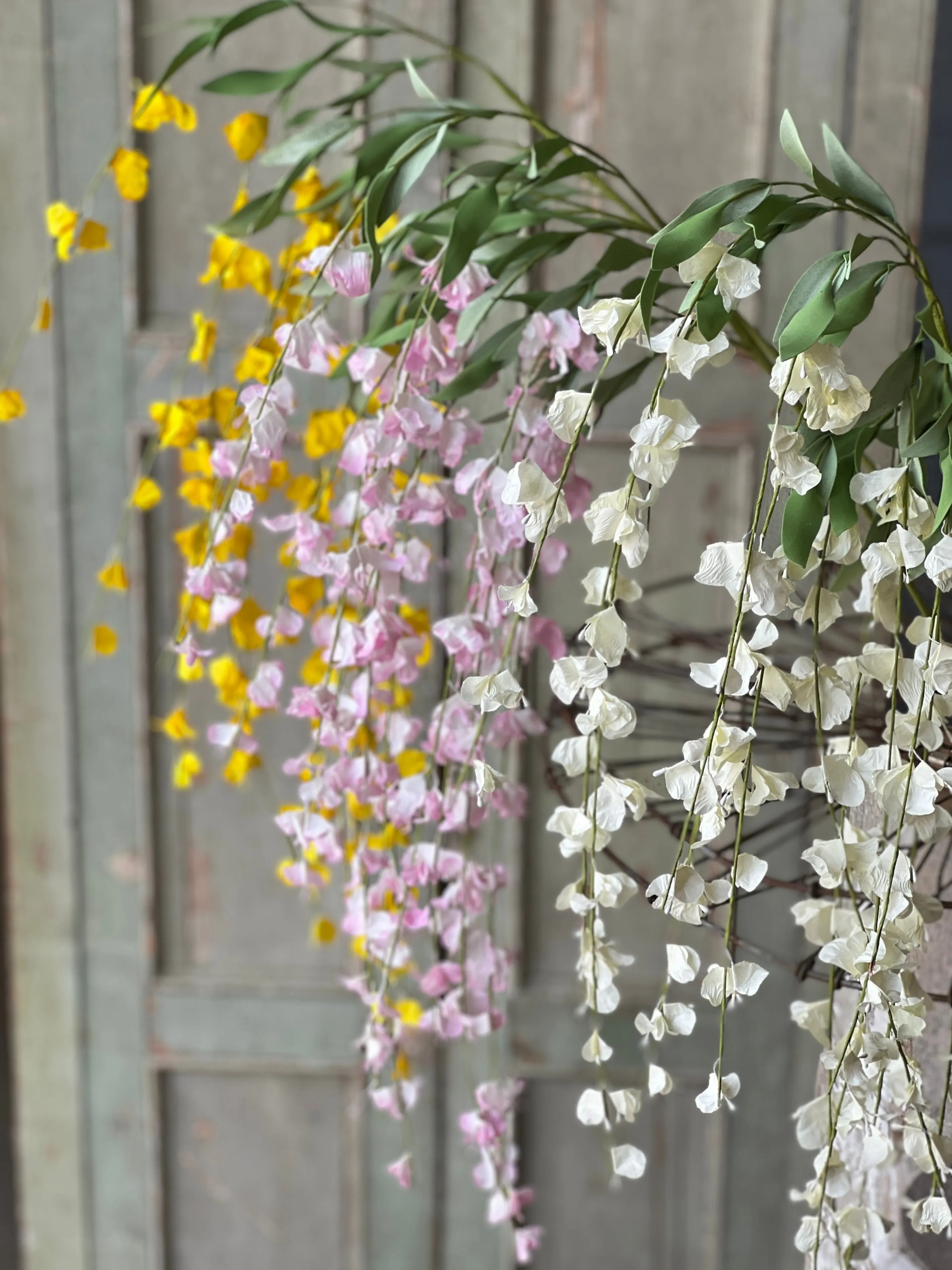Torrent Blooms Spray | 47" | Cream | NOT CURRENTLY IN STOCK-New For Spring 2025!