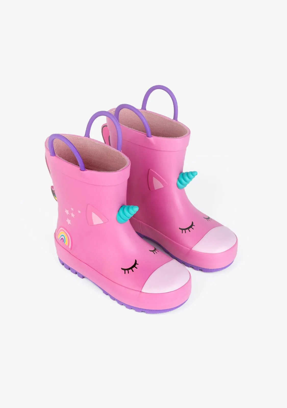 Unicorn Pink Rain Boots