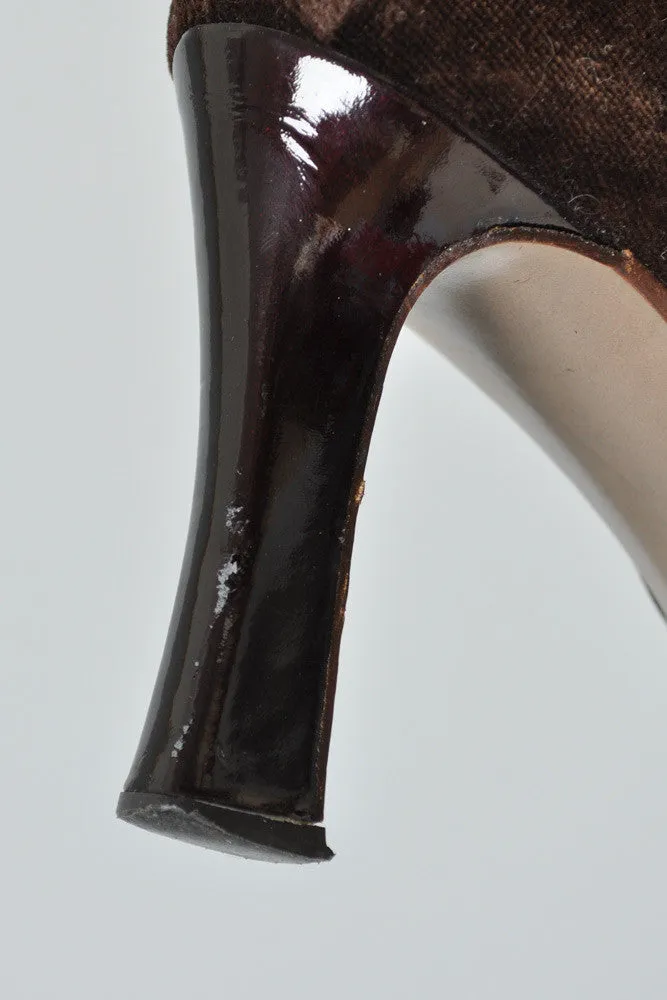 Valentino Velvet Stretch Thigh-High Boots