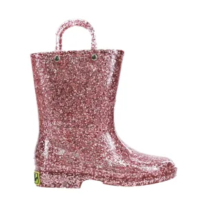Western Chief Kids' Glitter Rain Boot - Rose Gold
