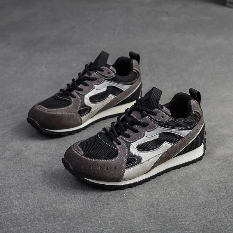 Women Retro Patchwork Breathable Casual Training Sneakers