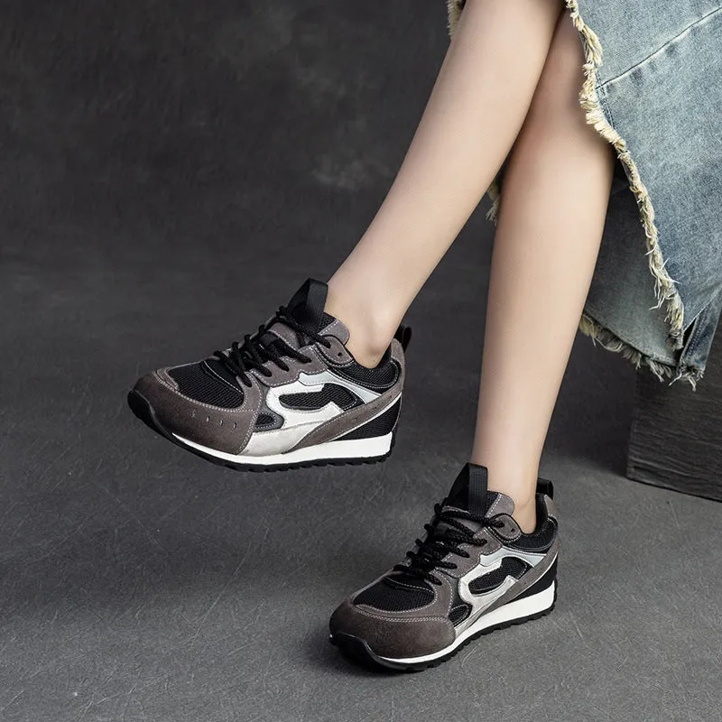 Women Retro Patchwork Breathable Casual Training Sneakers