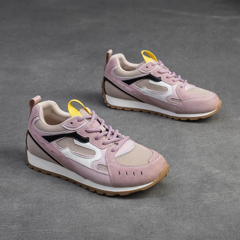 Women Retro Patchwork Breathable Casual Training Sneakers