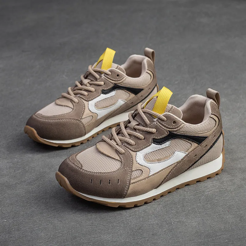 Women Retro Patchwork Breathable Casual Training Sneakers
