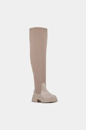 Women's Odelia - Lug Sole - Wide Width Thigh High Boots