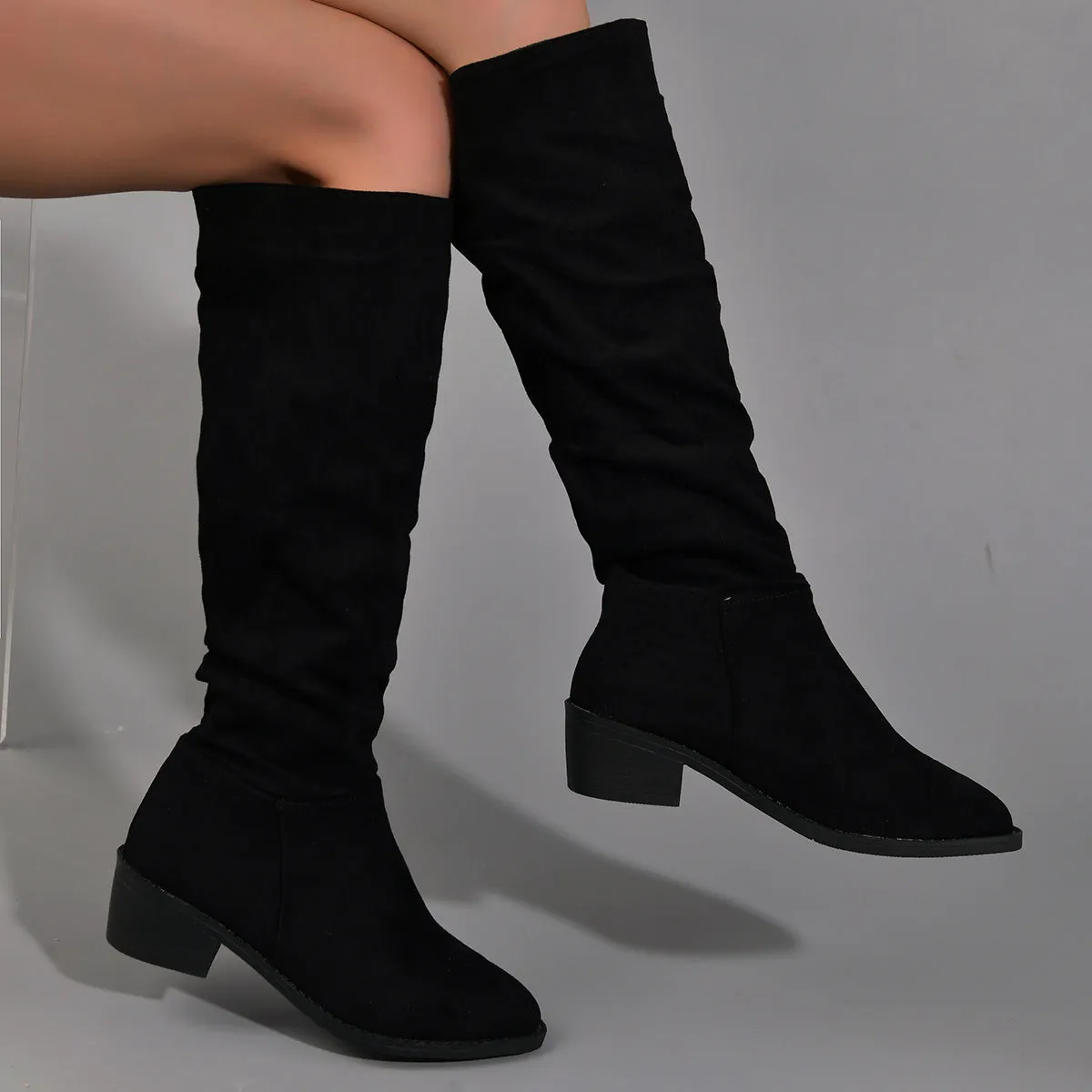 Women's Thigh High Boots | Stylish Chunky Heel ☑️