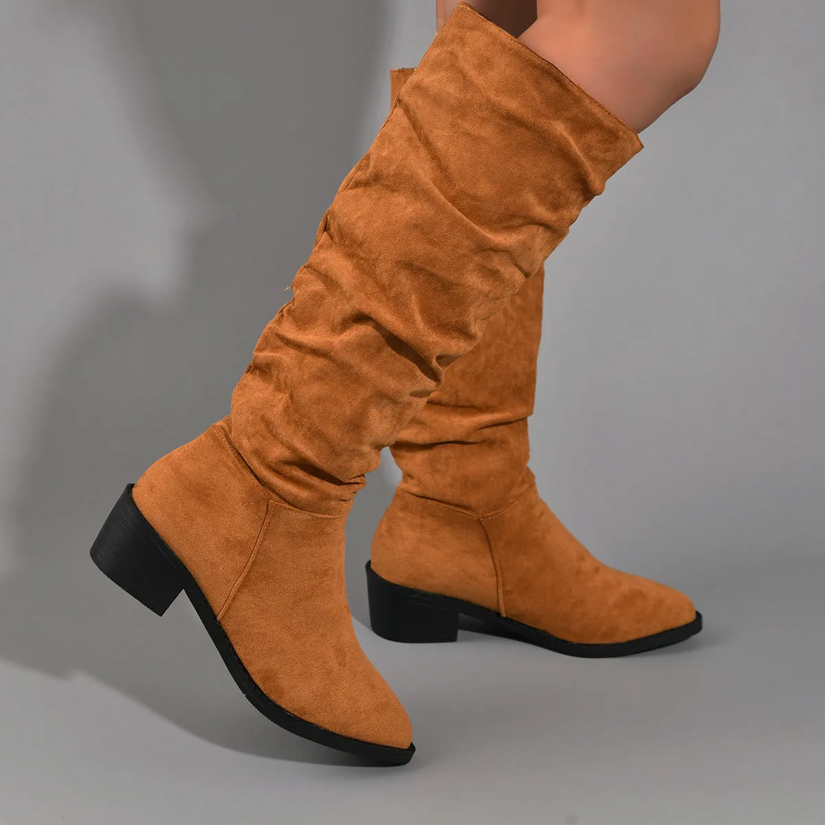 Women's Thigh High Boots | Stylish Chunky Heel ☑️