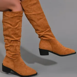 Women's Thigh High Boots | Stylish Chunky Heel ☑️