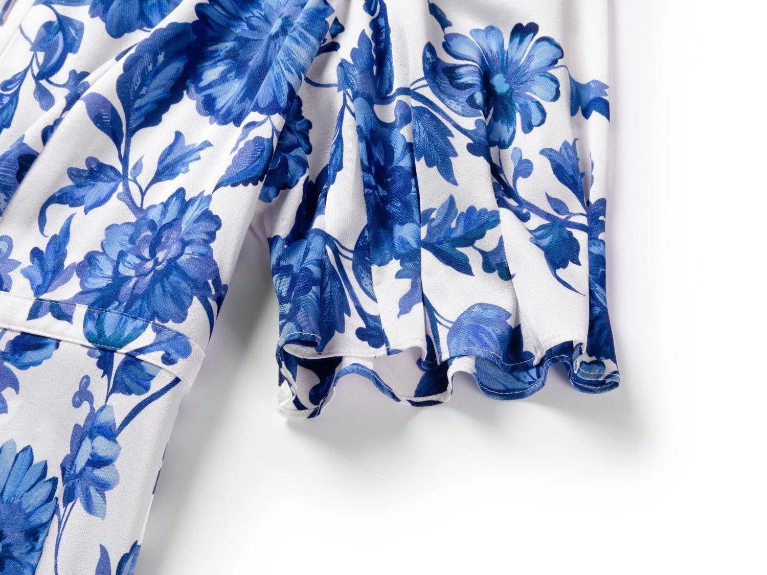 YAYING Mulberry Silk Floral Print Dress