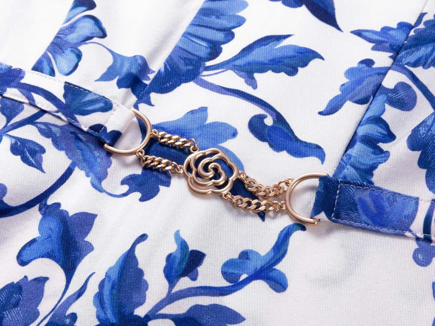 YAYING Mulberry Silk Floral Print Dress