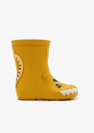 Yellow Tiger Rain Boots