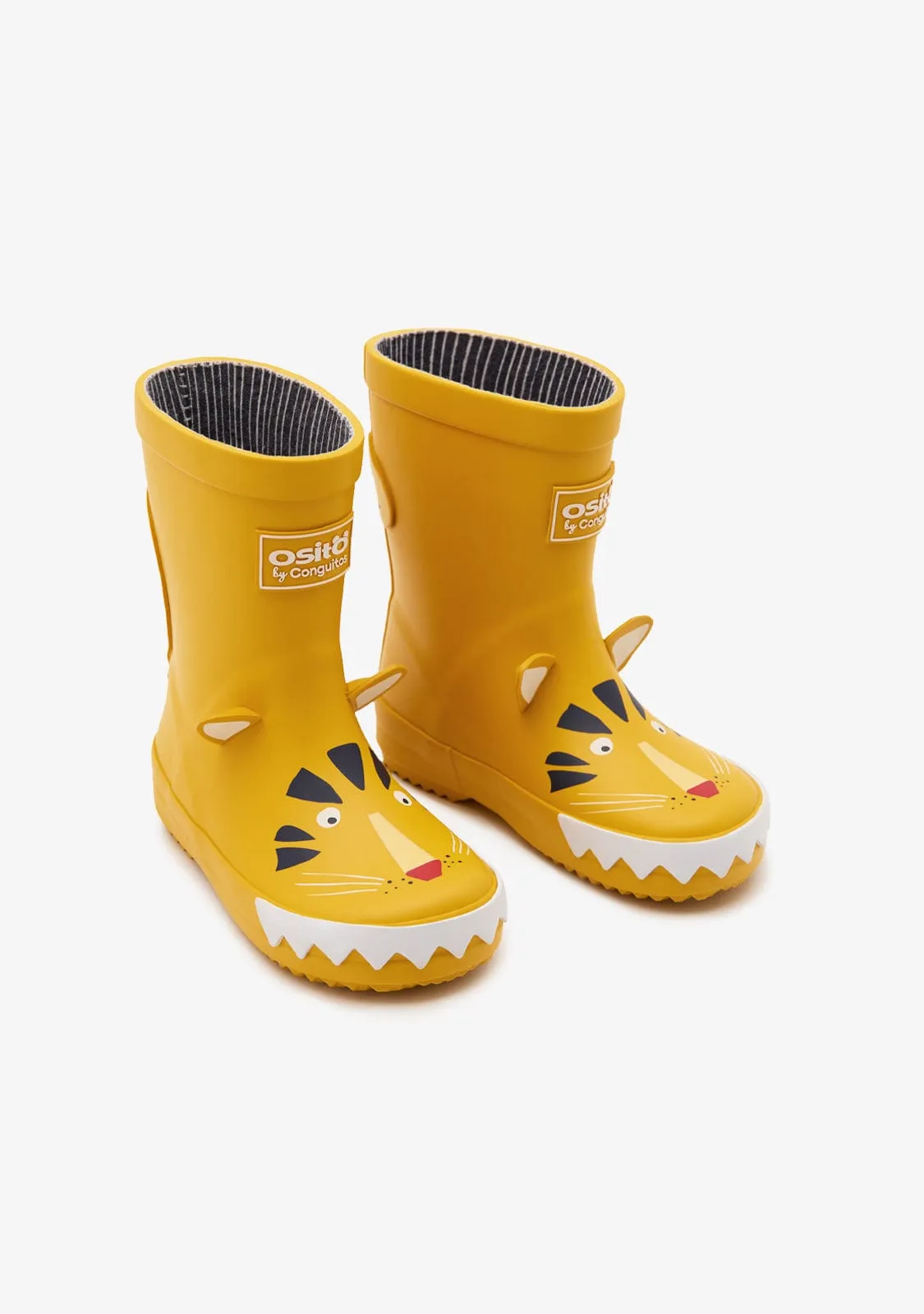 Yellow Tiger Rain Boots